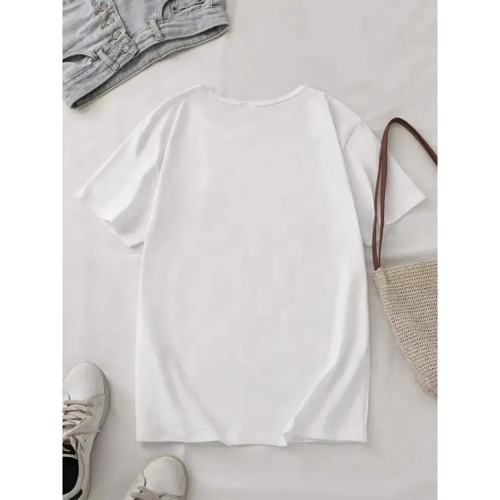 Men Women T-shirt with A Illus - Korean Pants Lifestyle recension och pris